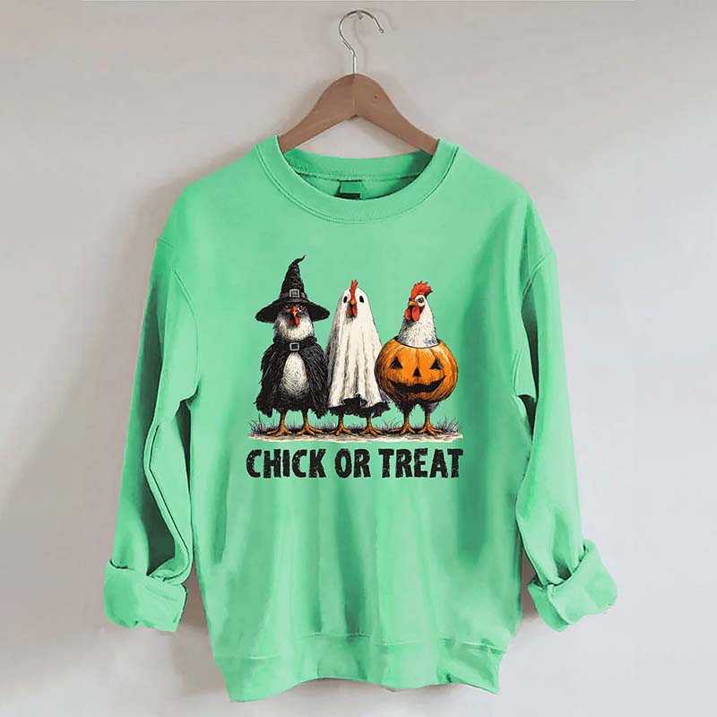 Retro Halloween Chicken Sweatshirt