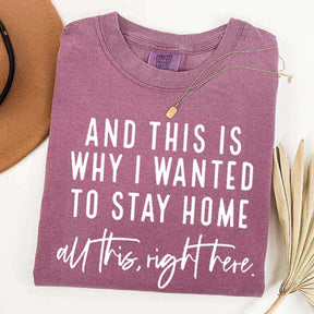 See This Is Why I Wanted To Stay Home T-Shirt