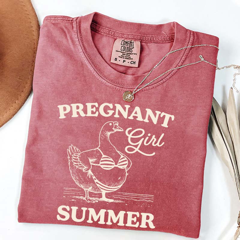 Pregnant Girl Summer T-Shirt
