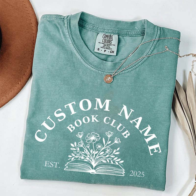 Personalized Book Club Name T-Shirt