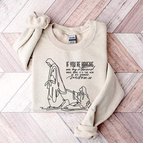 Holding on by a Thread Hem of His Garment Sweatshirt