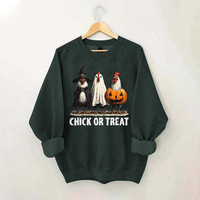 Retro Halloween Chicken Sweatshirt