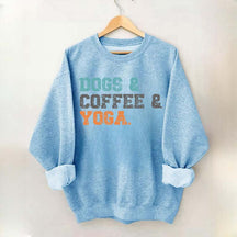 Dog Coffee Yoga Sweatshirt