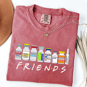 Nurse Friends Propofol CRNA Medical Critical Care T-Shirt