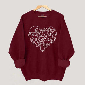 Dog Heart Lover Sweatshirt
