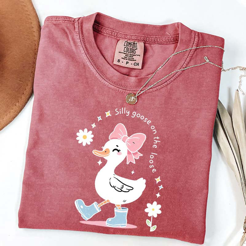 Silly Goose On The Loose Floral T-Shirt