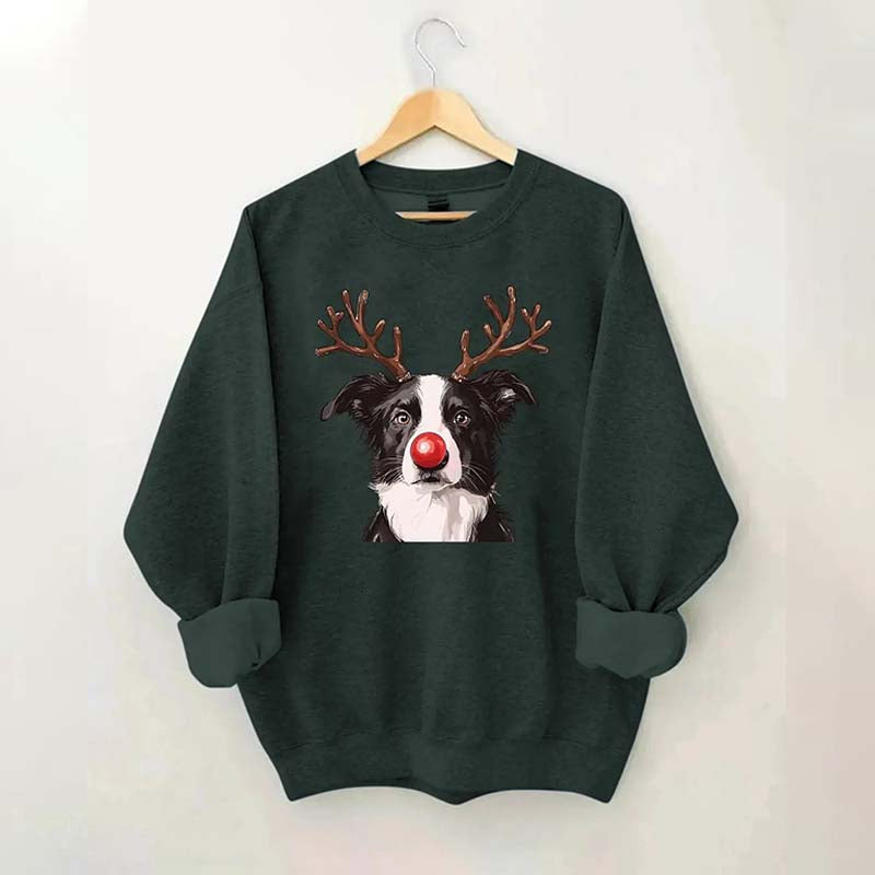 Border Collie Christmas Sweatshirt