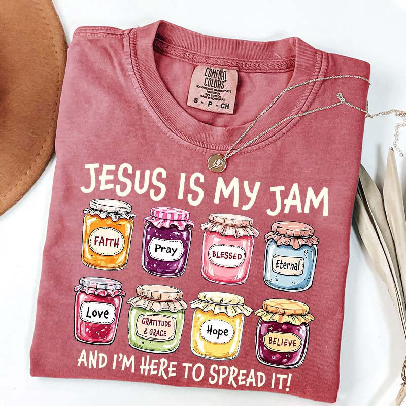 Funny Jesus Is My Jam Religous T-Shirt