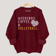 Weeked Coffee & Volleyball Mom Sweatshirt