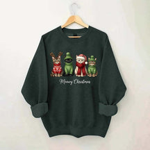 Funny Meowy Christmas Sweatshirt