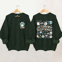 Custom Veterinary Receptionist Sweatshirt