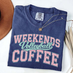 Weekends Coffee Volleyball T-Shirt