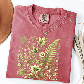 Botanical Fern & Wildflowe T-Shirt