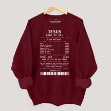 Jesus Paid It All Worship Sweatshirt
