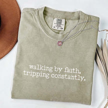 Walking by Faith Inspirational T-Shirt