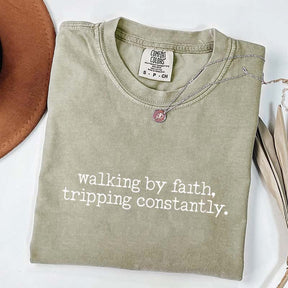 Walking by Faith Inspirational T-Shirt