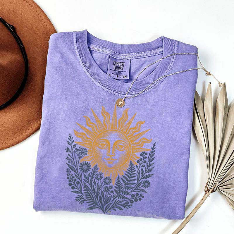 Vintage Mystical Celestial Sun T-Shirt