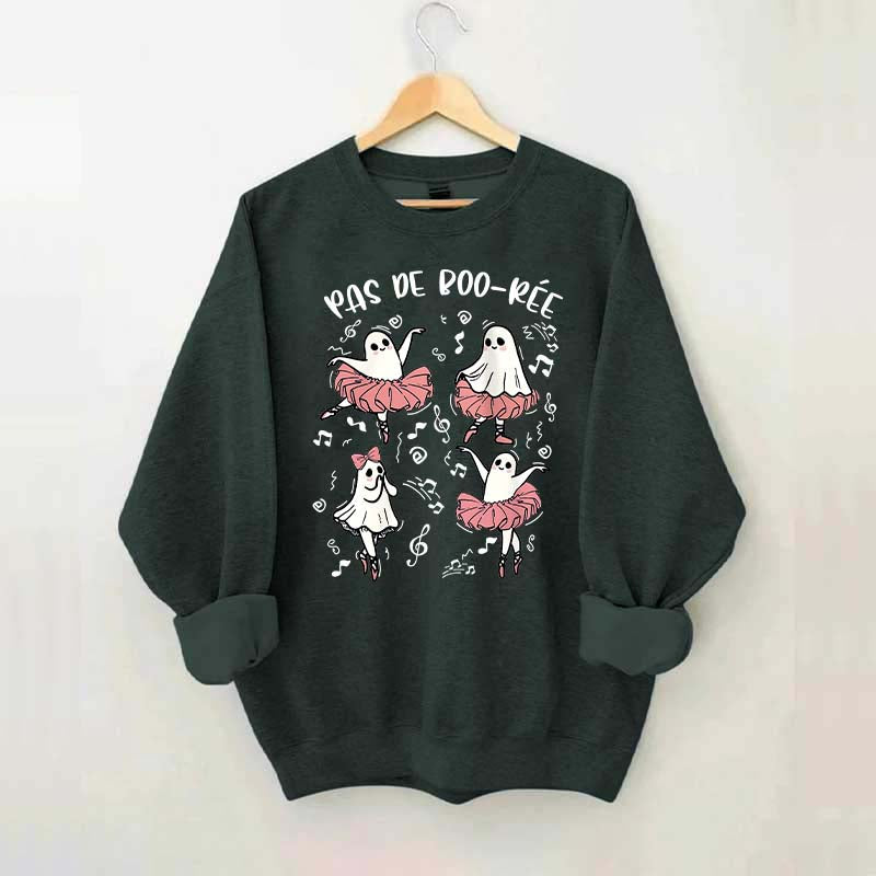 Pas De Boo-rée Halloween Ghost Sweatshirt