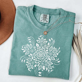 Vintage Mandala Flower T-Shirt