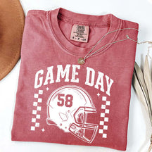 Football Season Game Day Custom Number T-Shirt