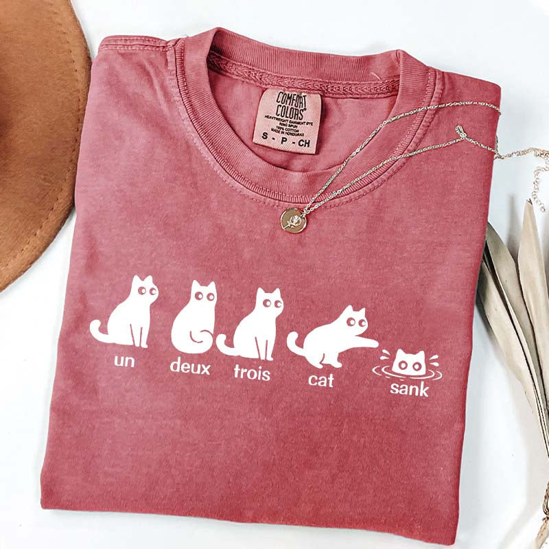 Un Deux Trois Cat Cute T-Shirt