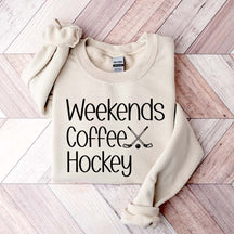 Funny Weekend Coffe Hockey Lover Sweatshirt
