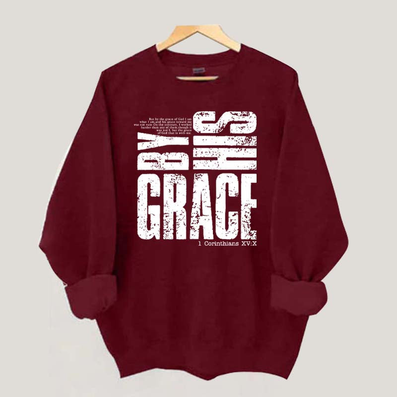 By His Grace Religious Sweatshirt