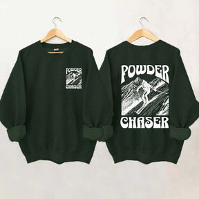 Powder Chaser Funny Skiing Sweatshirt