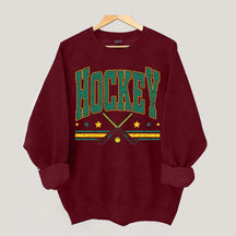 Retro Varsity Hockey Sweatshirt