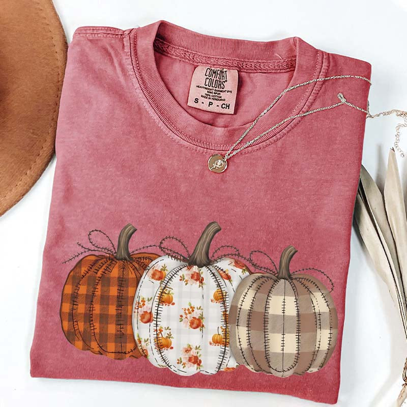 Autumn Fall Pumpkins Retro T-Shirt