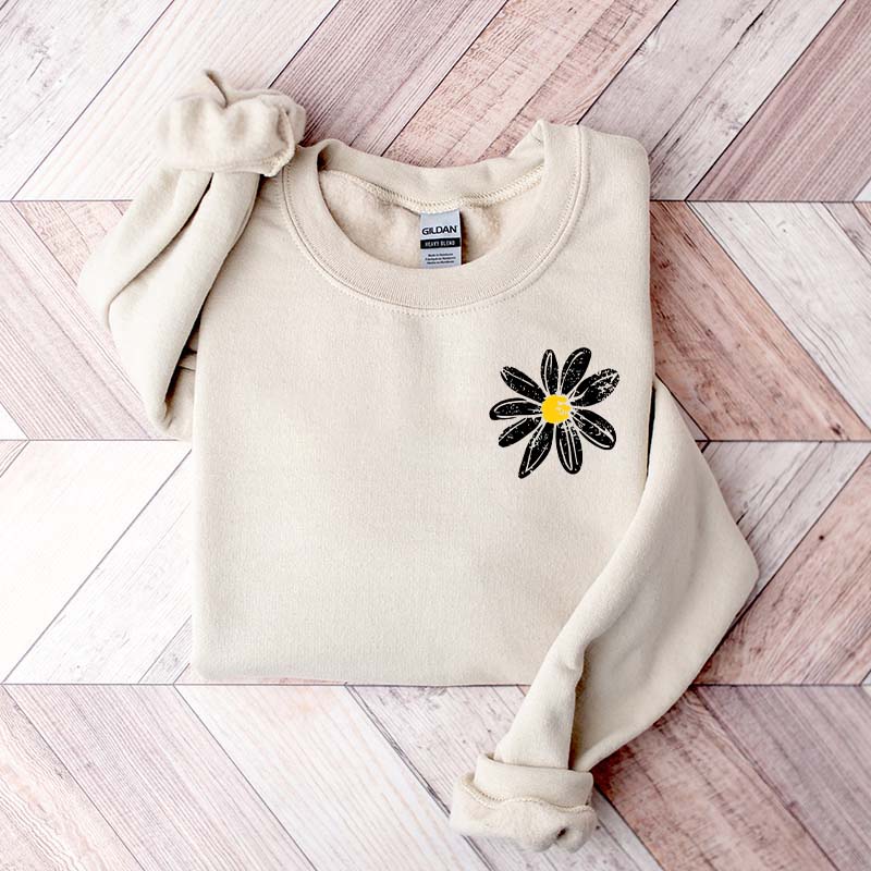 Daisy Retro Floral Sweatshirt