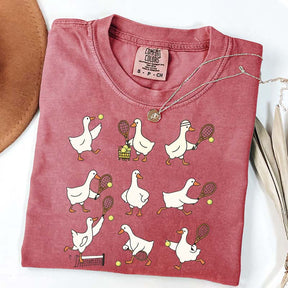 Cute Goose Tennis Sports T-Shirt