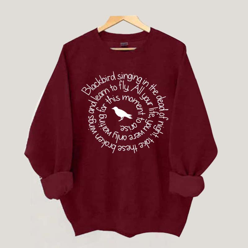 Blackbird Singing in the Night Sweatshirt