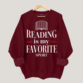Reading Is My Favourite Sport Readers Sweatshirt
