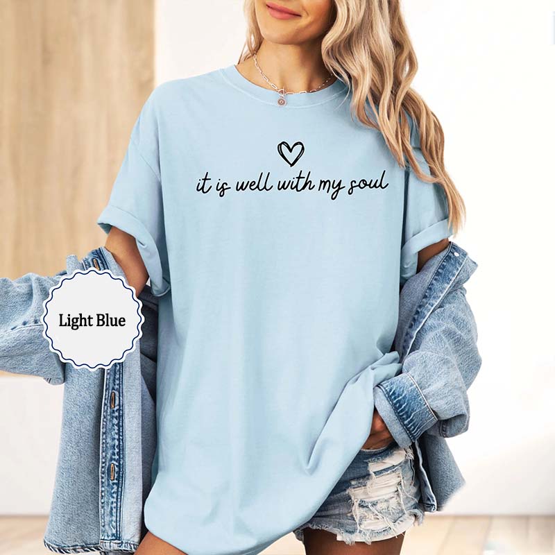 It Is Well With My Soul Minimalist Religious T-Shirt