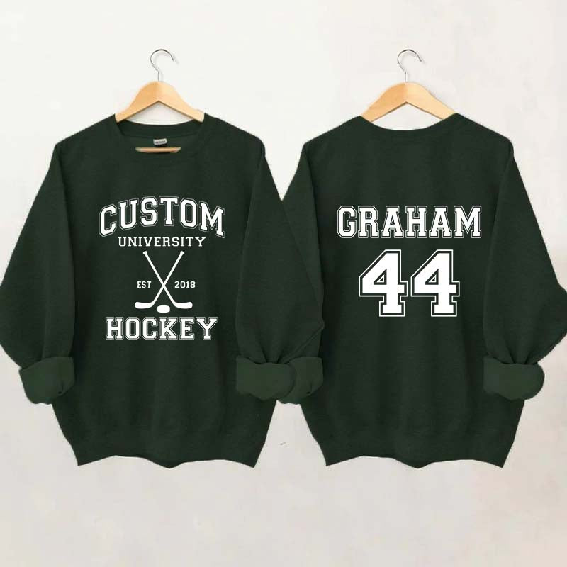 Personalized University Hockey Est Custom Year Sweatshirt