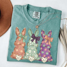 Easter Bunnies Hand-Painted T-Shirt
