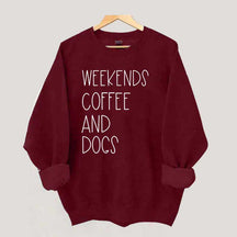 Funny Weekends Coffee And Dogs Sweatshirt