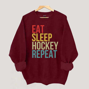 Eat Sleep Hockey Repeat Sweatshirt
