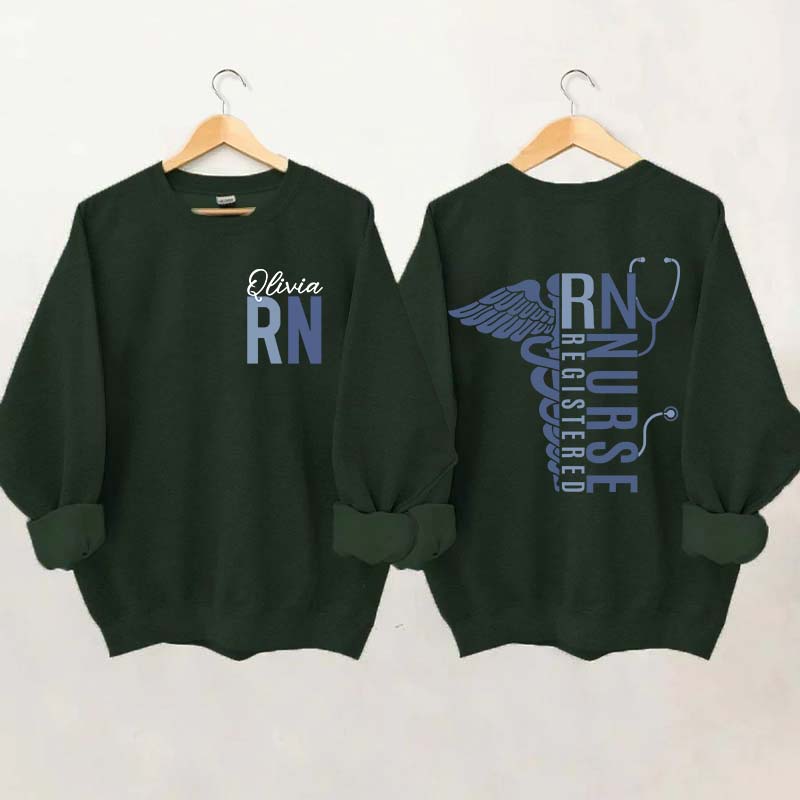 Personalized Registered Nurse Sweatshirt