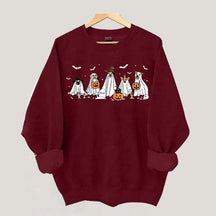 Cute Ghost Dogs Halloween Sweatshirt