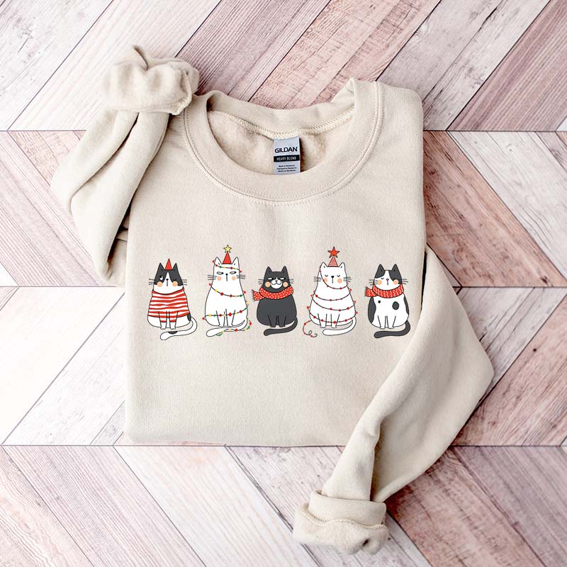 Cute Cat Christmas Lover Sweatshirt