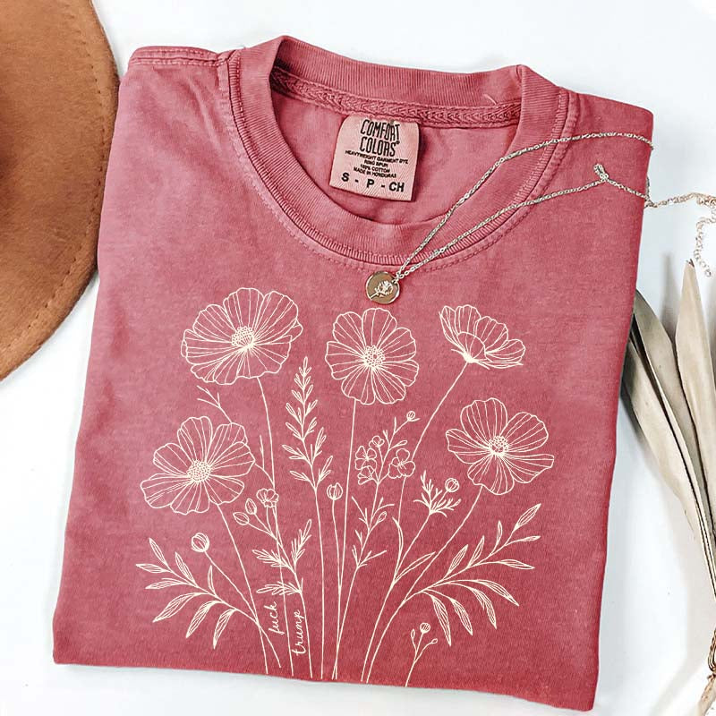 Comfort Color Flowers Lover GIfts T-Shirt