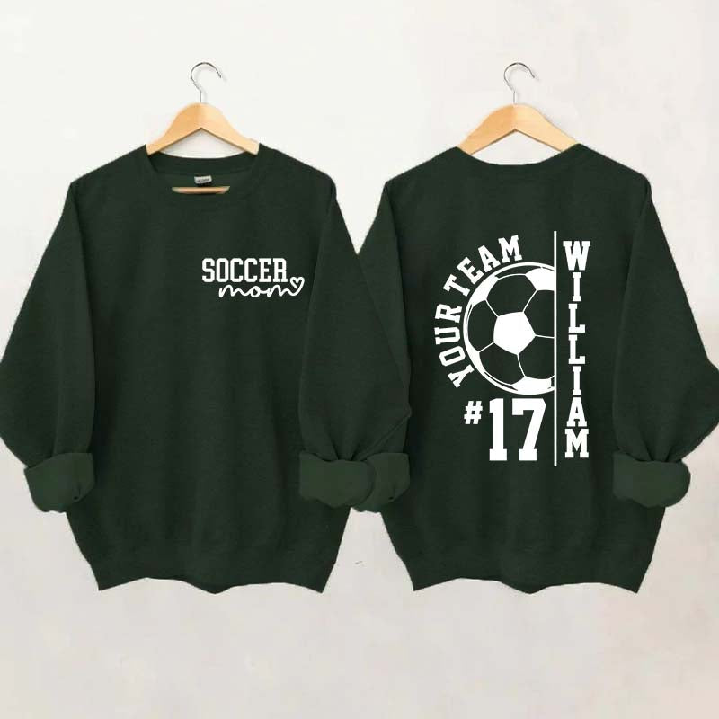 Personalized Soccer Mom Season Sweatshirt
