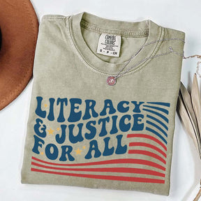 Literacy And Justice For All T-Shirt