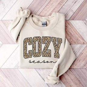 Retro Leopard Cozy Season Sweatshirt