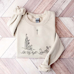 Oh Holy Night Faith Based Sweatshirt