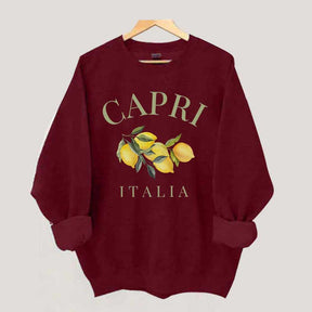 Capri Italia Lemons Amalfi Coast Sweatshirt