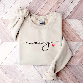 Mahj Heart Cute Sweatshirt