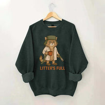 Litter's Full Christmas Vacation Cat Sweatshirt